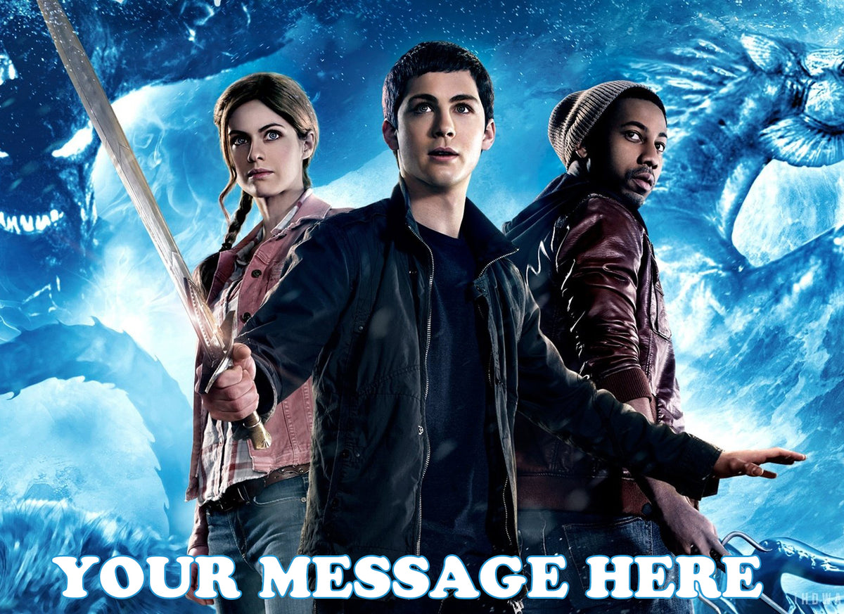 Percy Jackson Edible Image Cake Topper Personalized Birthday Sheet Decoration Custom Party Frosting Transfer Fondant