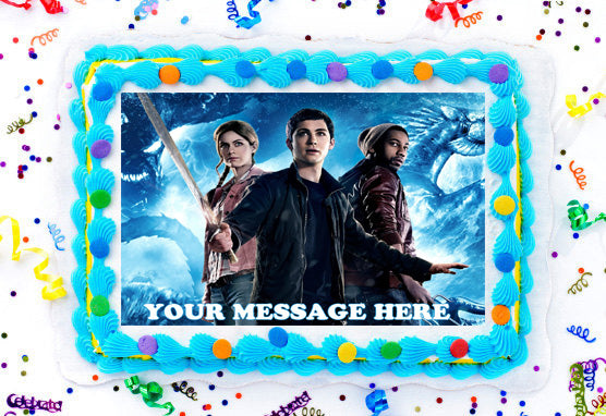 Percy Jackson Edible Image Cake Topper Personalized Birthday Sheet Decoration Custom Party Frosting Transfer Fondant