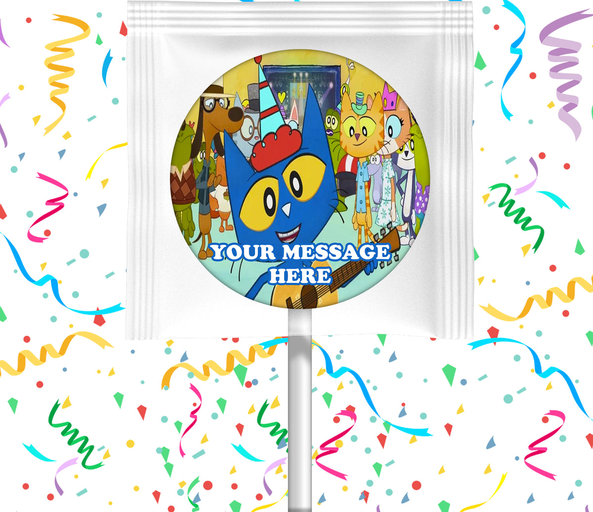 Pete The Cat Lollipops Party Favors Personalized Suckers 12 Pcs