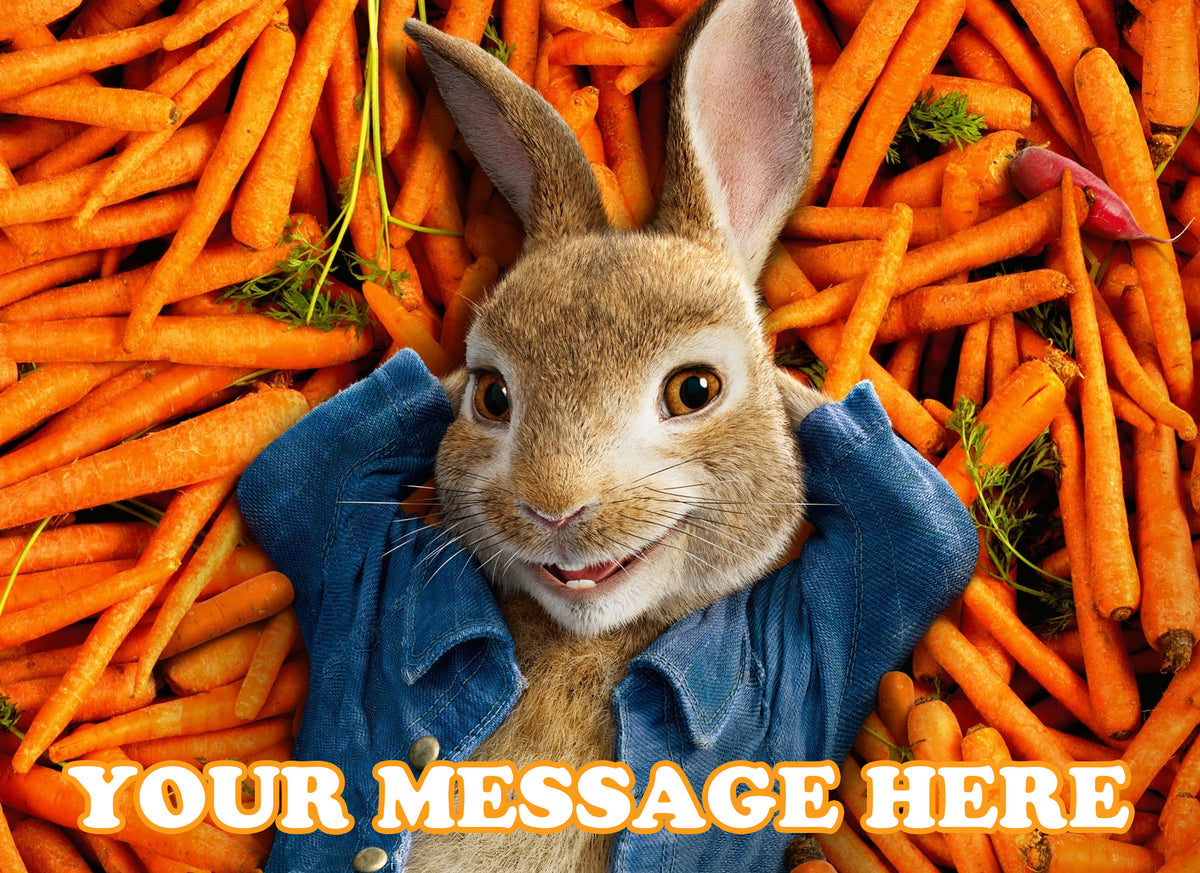 Peter Rabbit Edible Image Cake Topper Personalized Birthday Sheet Decoration Custom Party Frosting Transfer Fondant