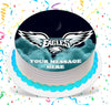 Philadelphia Eagles Edible Image Cake Topper Personalized Birthday Sheet Custom Frosting Round Circle