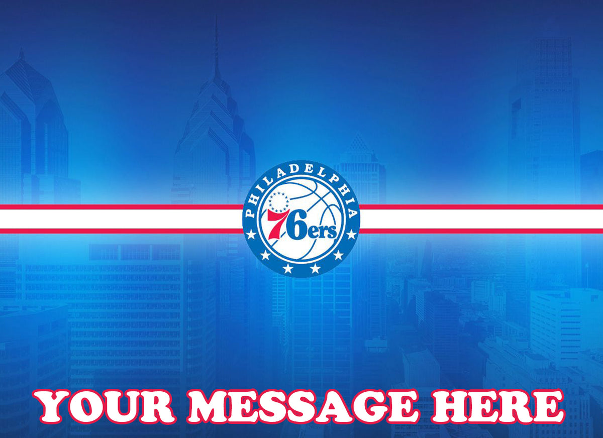 Philadelphia 76ers Edible Image Cake Topper Personalized Birthday Sheet Decoration Custom Party Frosting Transfer Fondant