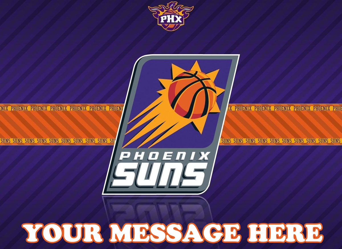 Phoenix Suns Edible Image Cake Topper Personalized Birthday Sheet Decoration Custom Party Frosting Transfer Fondant