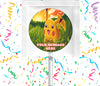 Pikachu Lollipops Party Favors Personalized Suckers 12 Pcs