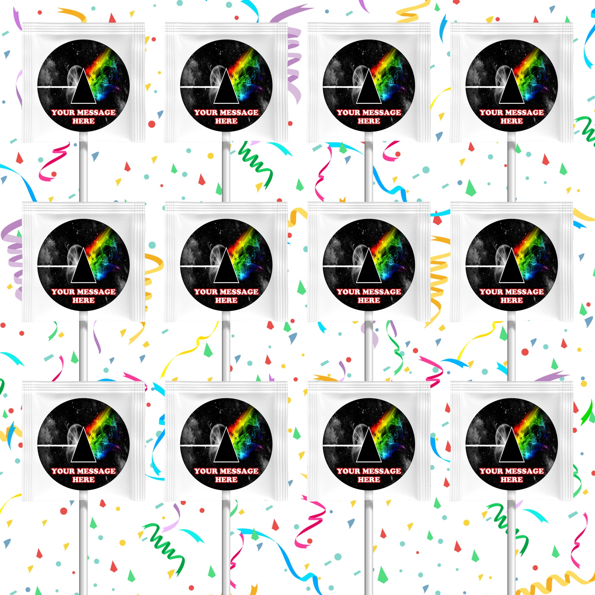 Pink Floyd Lollipops Party Favors Personalized Suckers 12 Pcs