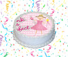 Pinkalicious Edible Image Cake Topper Personalized Birthday Sheet Custom Frosting Round Circle