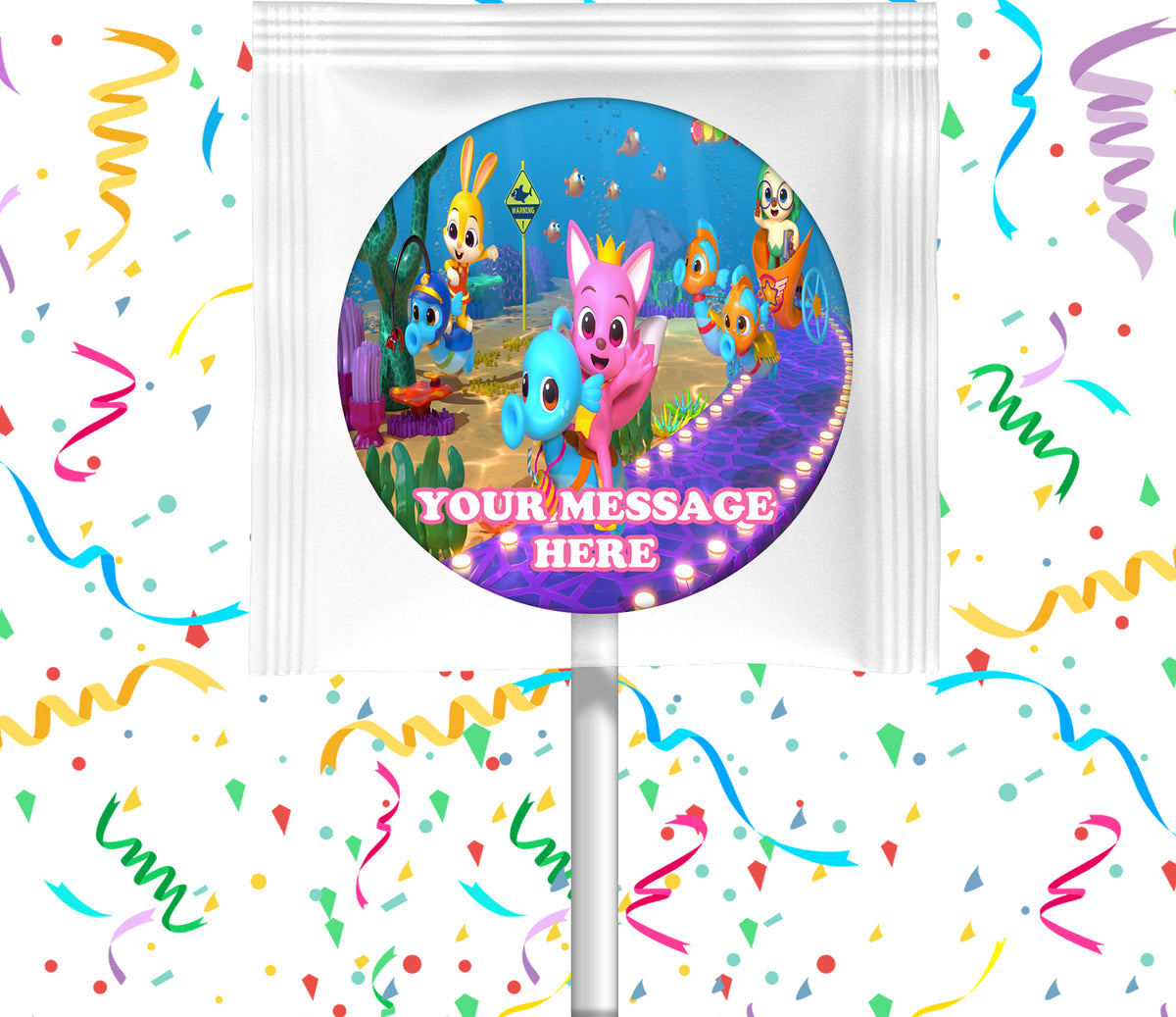 Pinkfong Lollipops Party Favors Personalized Suckers 12 Pcs