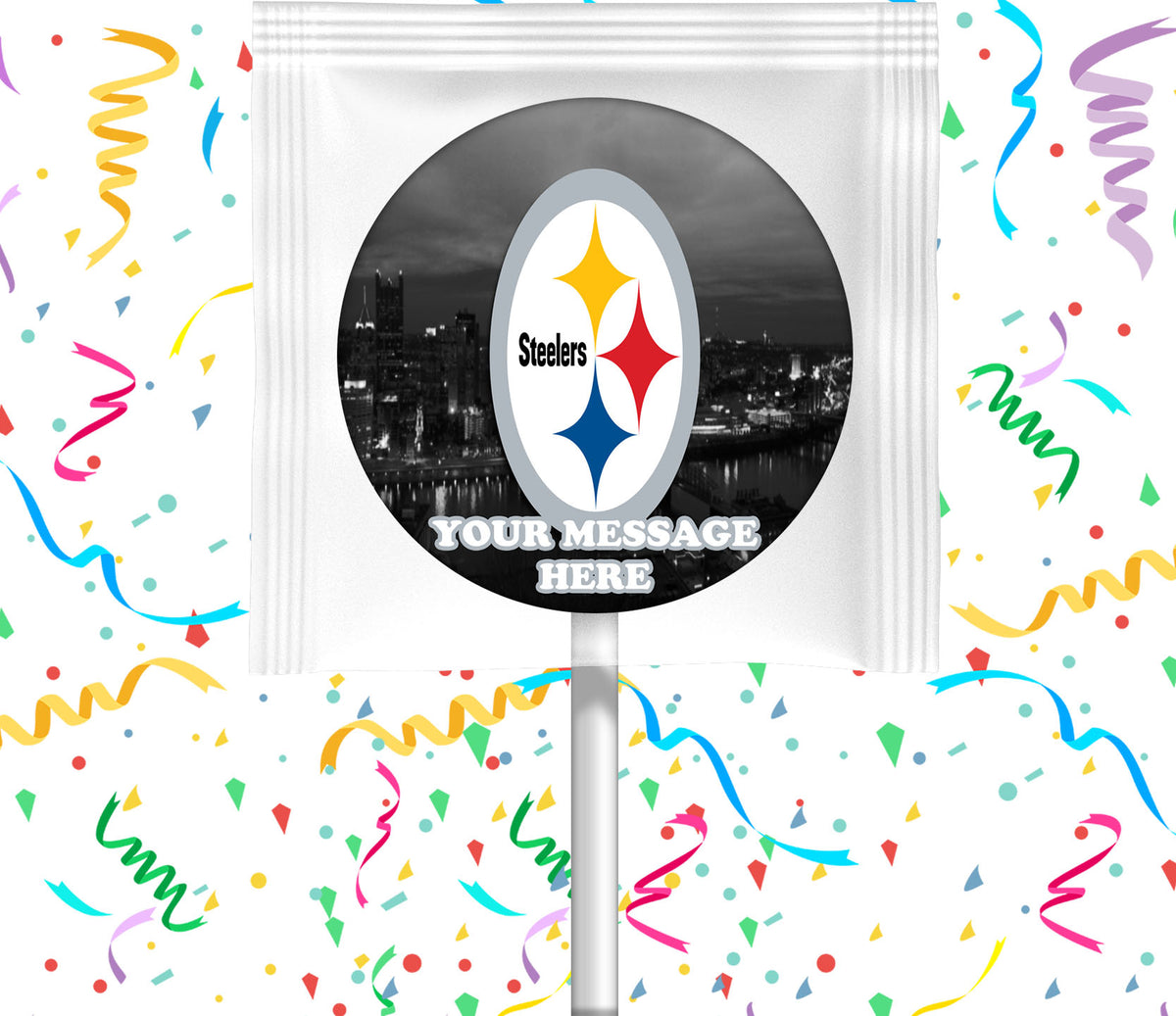 Pittsburgh Steelers Lollipops Party Favors Personalized Suckers 12 Pcs