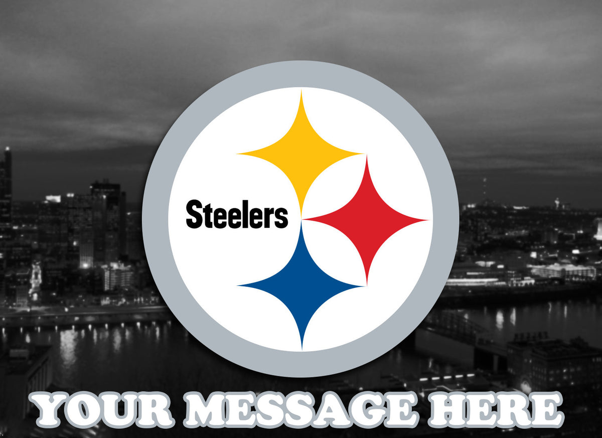 Pittsburgh Steelers Edible Image Cake Topper Personalized Birthday Sheet Decoration Custom Party Frosting Transfer Fondant
