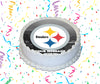 Pittsburgh Steelers Edible Image Cake Topper Personalized Birthday Sheet Custom Frosting Round Circle