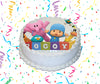 Pocoyo Edible Image Cake Topper Personalized Birthday Sheet Custom Frosting Round Circle