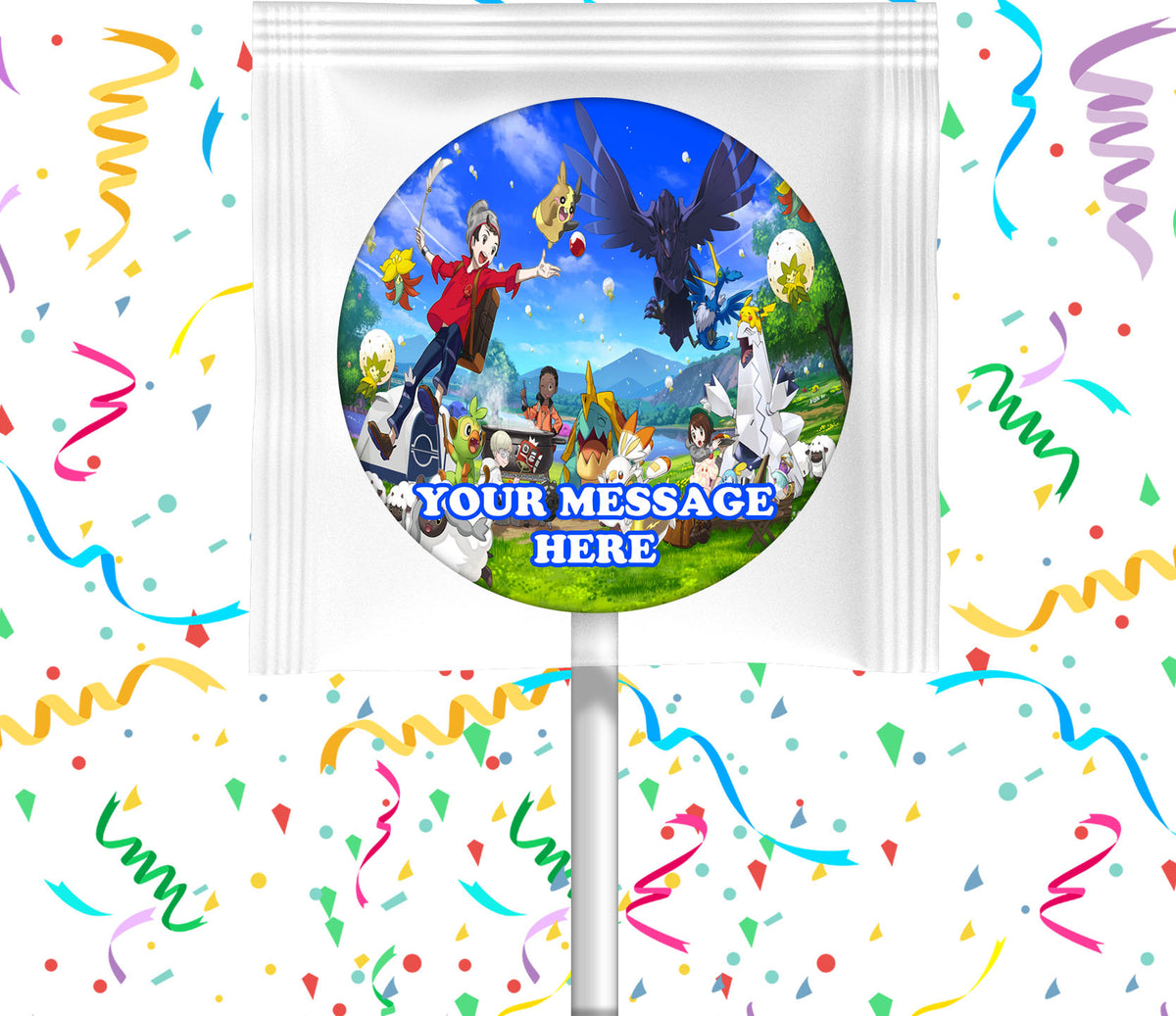 Pokemon Sword And Shield Lollipops Party Favors Personalized Suckers 12 Pcs