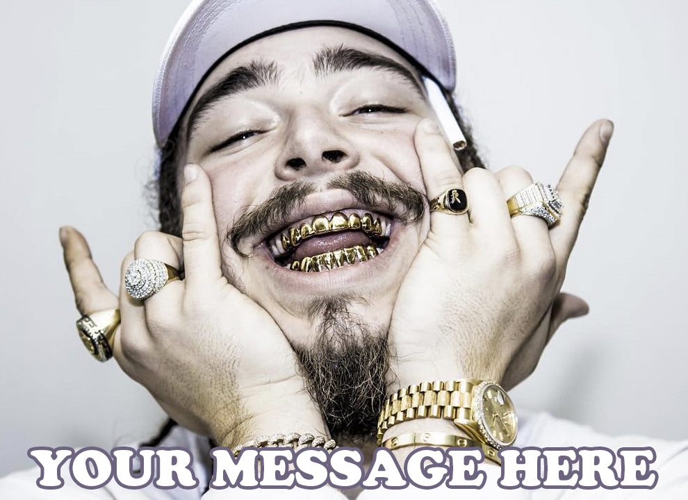 Post Malone Edible Image Cake Topper Personalized Birthday Sheet Decoration Custom Party Frosting Transfer Fondant