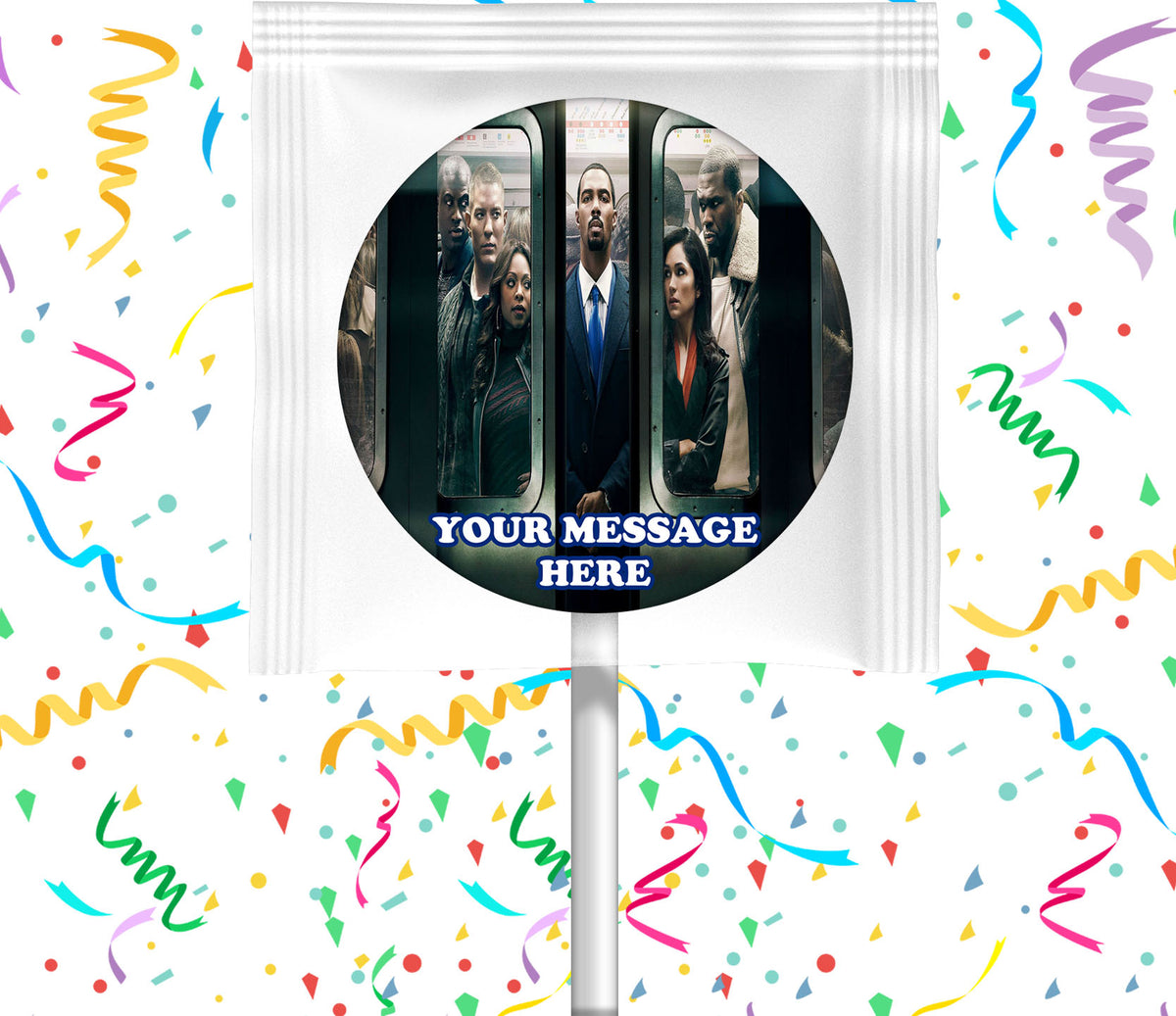 Power Lollipops Party Favors Personalized Suckers 12 Pcs