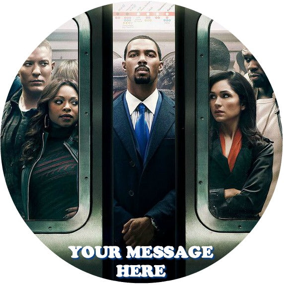 Power Edible Image Cake Topper Personalized Birthday Sheet Custom Frosting Round Circle