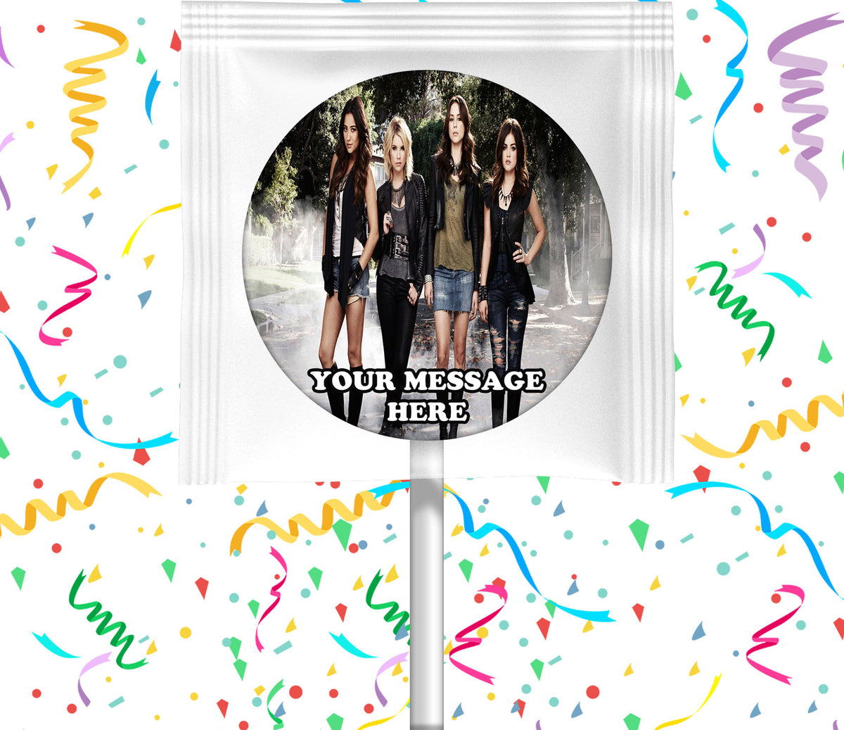 Pretty Little Liars Lollipops Party Favors Personalized Suckers 12 Pcs
