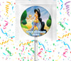 Princess Jasmine Lollipops Party Favors Personalized Suckers 12 Pcs