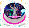 Katy Perry Edible Image Cake Topper Personalized Birthday Sheet Custom Frosting Round Circle