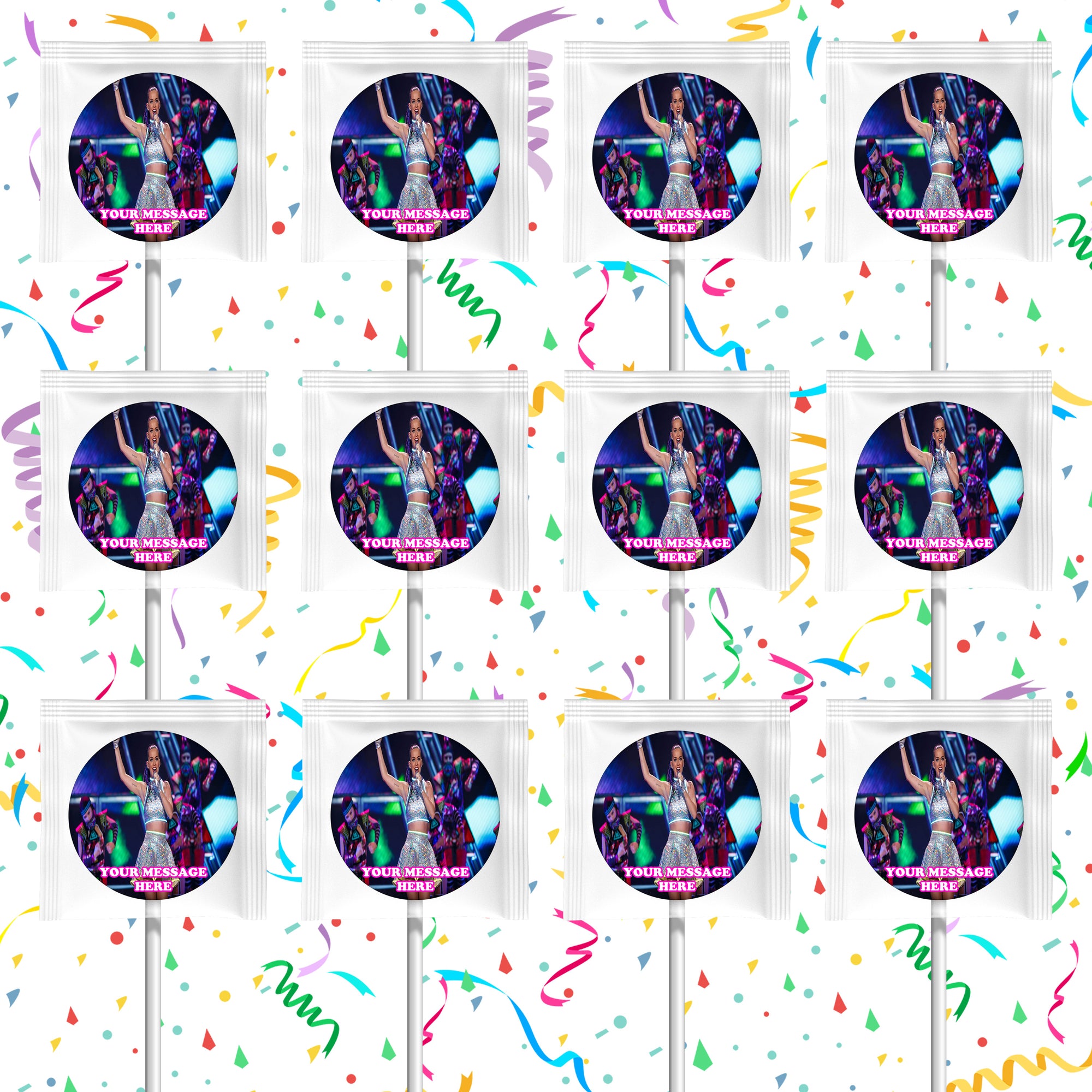 Katy Perry Lollipops Party Favors Personalized Suckers 12 Pcs