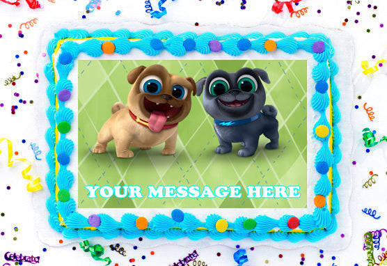 Puppy Dog Pals Edible Image Cake Topper Personalized Birthday Sheet Decoration Custom Party Frosting Transfer Fondant