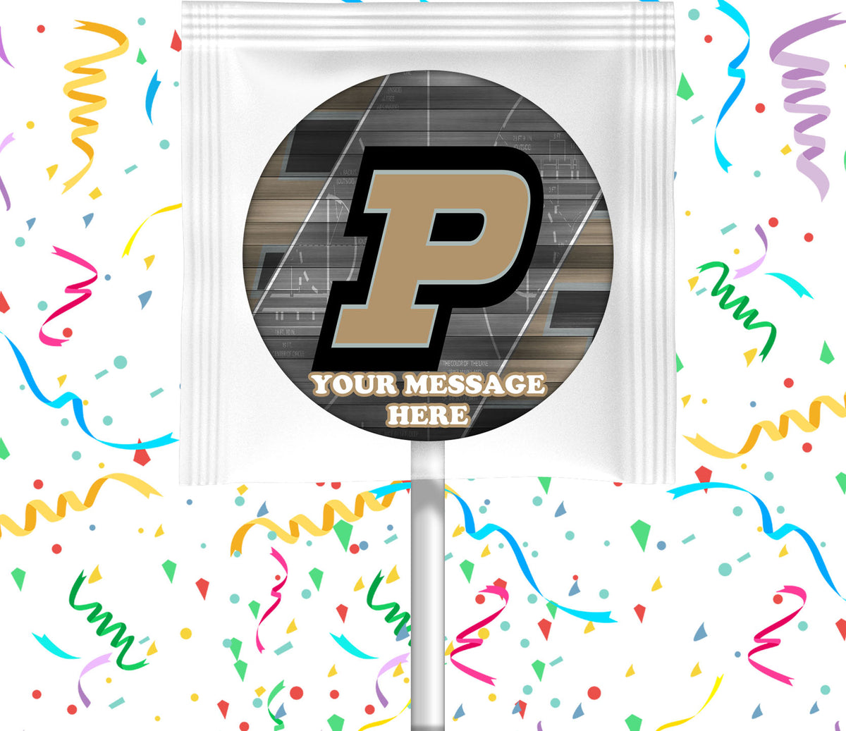 Purdue University Lollipops Party Favors Personalized Suckers 12 Pcs