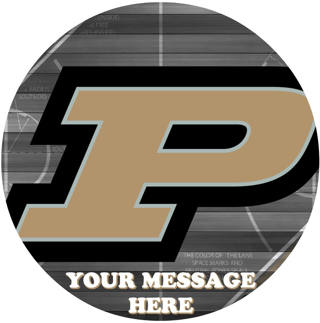 Purdue University Edible Image Cake Topper Personalized Birthday Sheet Custom Frosting Round Circle
