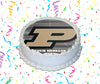 Purdue University Edible Image Cake Topper Personalized Birthday Sheet Custom Frosting Round Circle