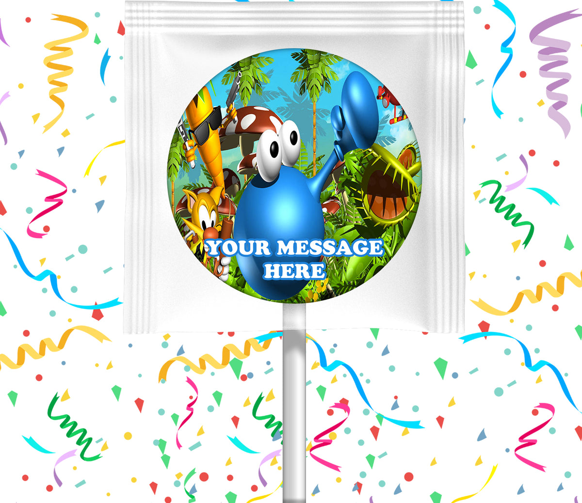 Putty Squad Lollipops Party Favors Personalized Suckers 12 Pcs