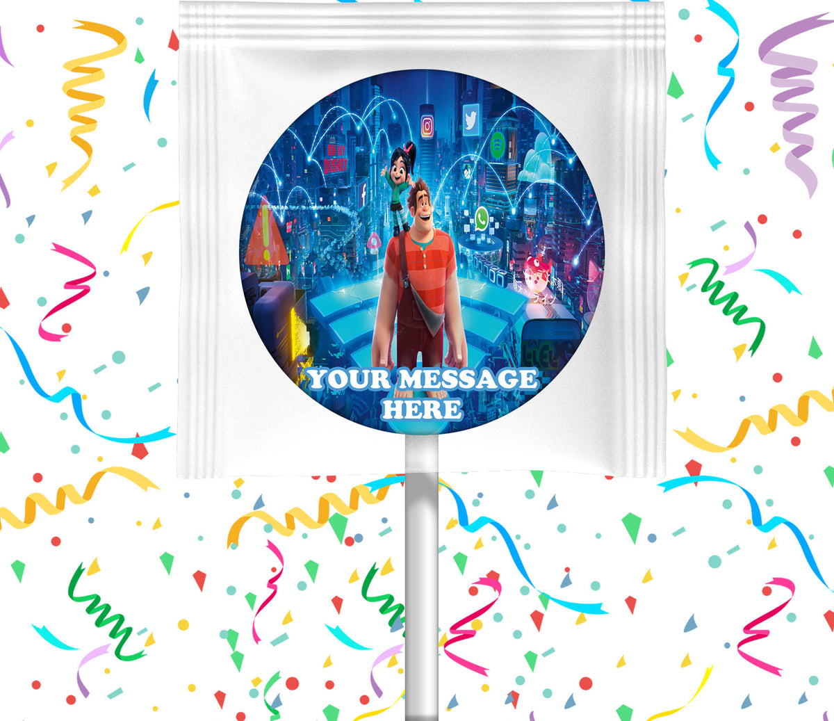 Ralph Breaks The Internet Lollipops Party Favors Personalized Suckers 12 Pcs