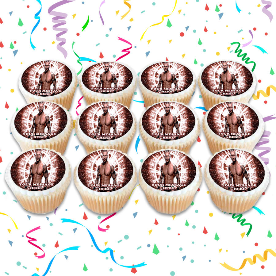 Randy Orton Edible Cupcake Toppers (12 Images) Cake Image Icing Sugar Sheet Edible Cake Images