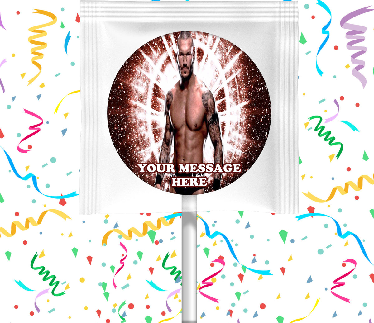 Randy Orton Lollipops Party Favors Personalized Suckers 12 Pcs