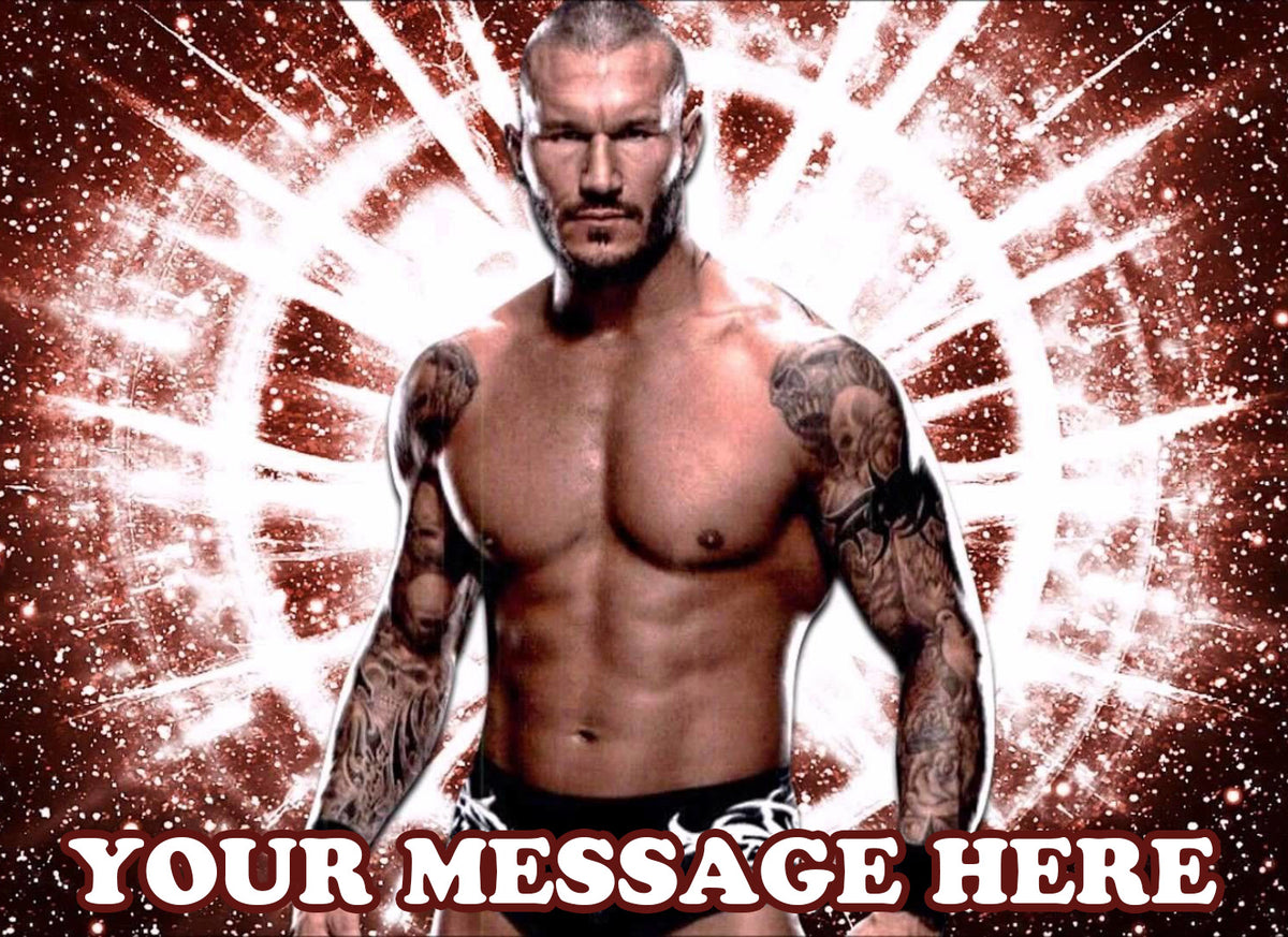 Randy Orton Edible Image Cake Topper Personalized Birthday Sheet Decoration Custom Party Frosting Transfer Fondant