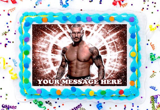 Randy Orton Edible Image Cake Topper Personalized Birthday Sheet Decoration Custom Party Frosting Transfer Fondant