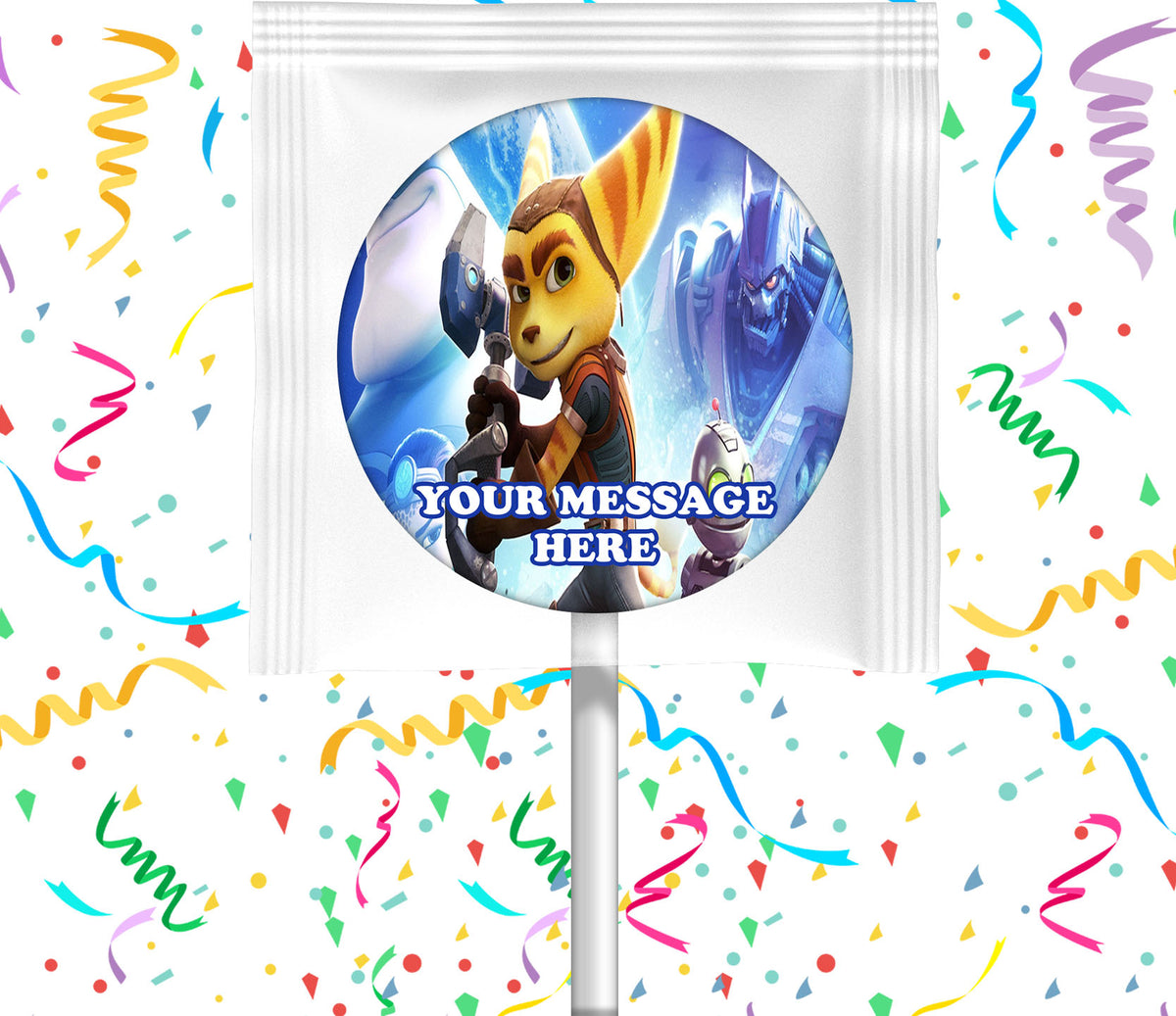 Ratchet And Clank Lollipops Party Favors Personalized Suckers 12 Pcs