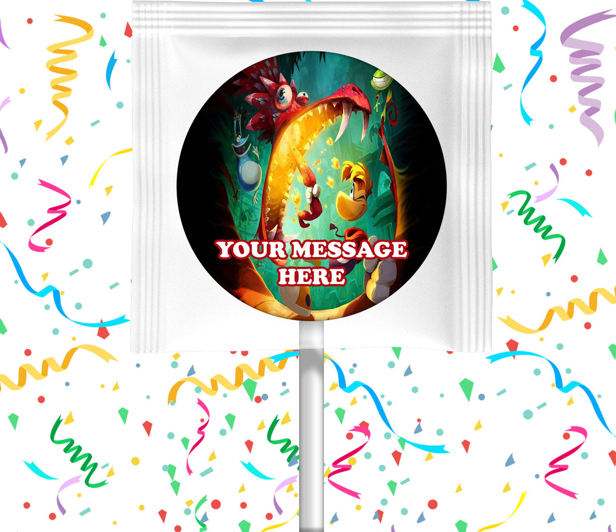 Rayman Legends Lollipops Party Favors Personalized Suckers 12 Pcs