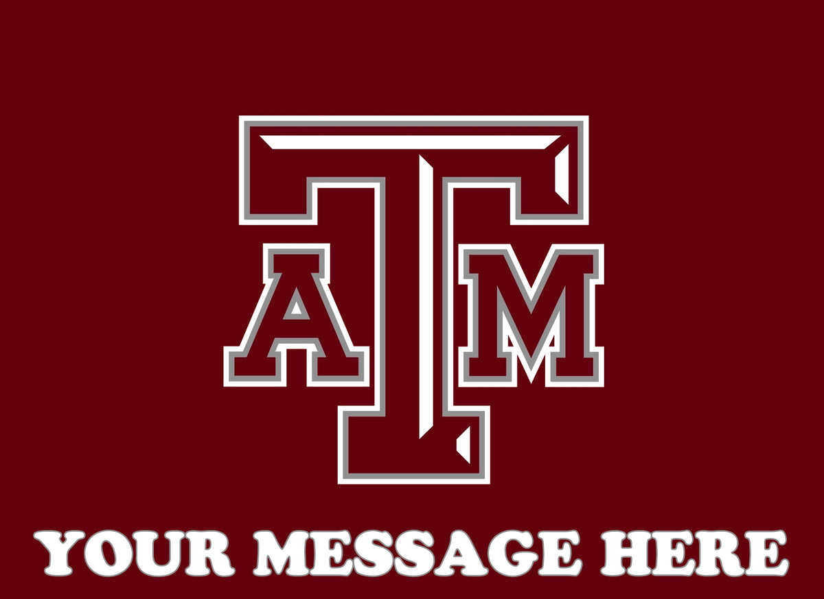 Texas A&M University Edible Image Cake Topper Personalized Birthday Sheet Decoration Custom Party Frosting Transfer Fondant