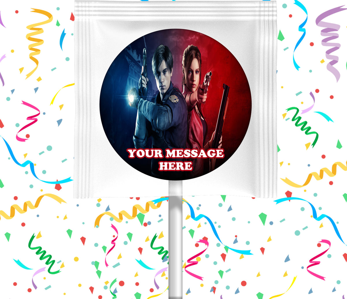 Resident Evil Lollipops Party Favors Personalized Suckers 12 Pcs