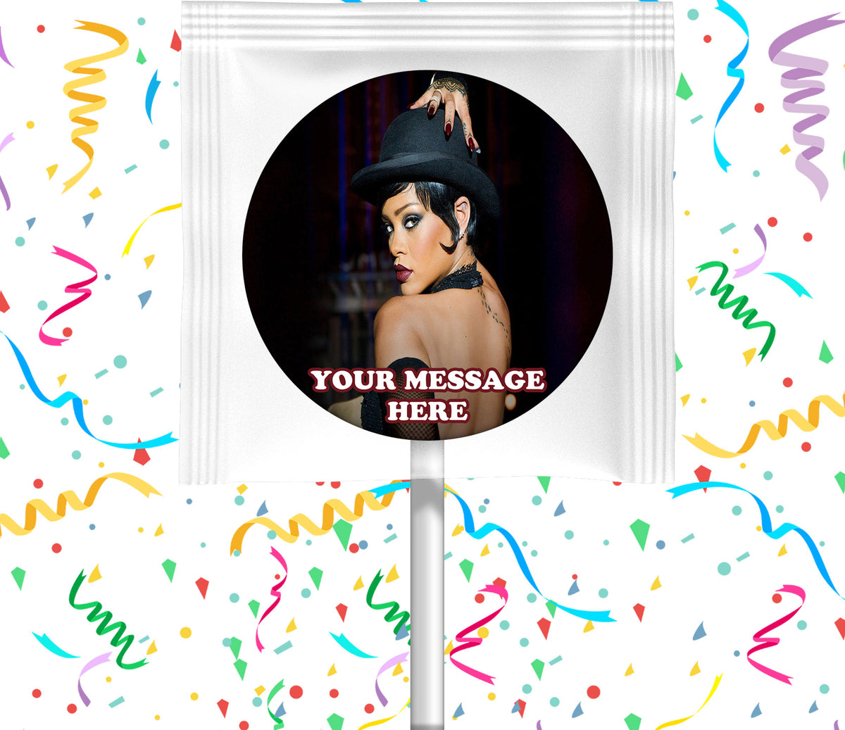 Rihanna Lollipops Party Favors Personalized Suckers 12 Pcs