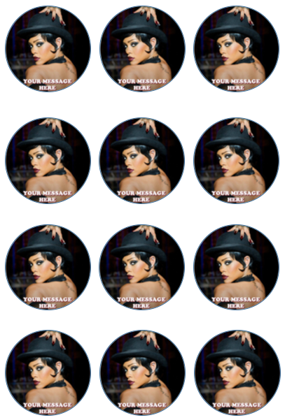 Rihanna Edible Cupcake Toppers (12 Images) Cake Image Icing Sugar Sheet Edible Cake Images