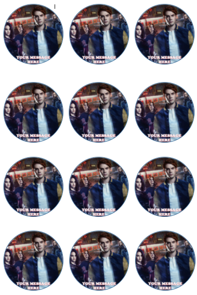 Riverdale Edible Cupcake Toppers (12 Images) Cake Image Icing Sugar Sheet Edible Cake Images