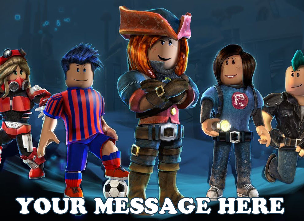 Roblox Edible Image Cake Topper Personalized Birthday Sheet Decoration Custom Party Frosting Transfer Fondant