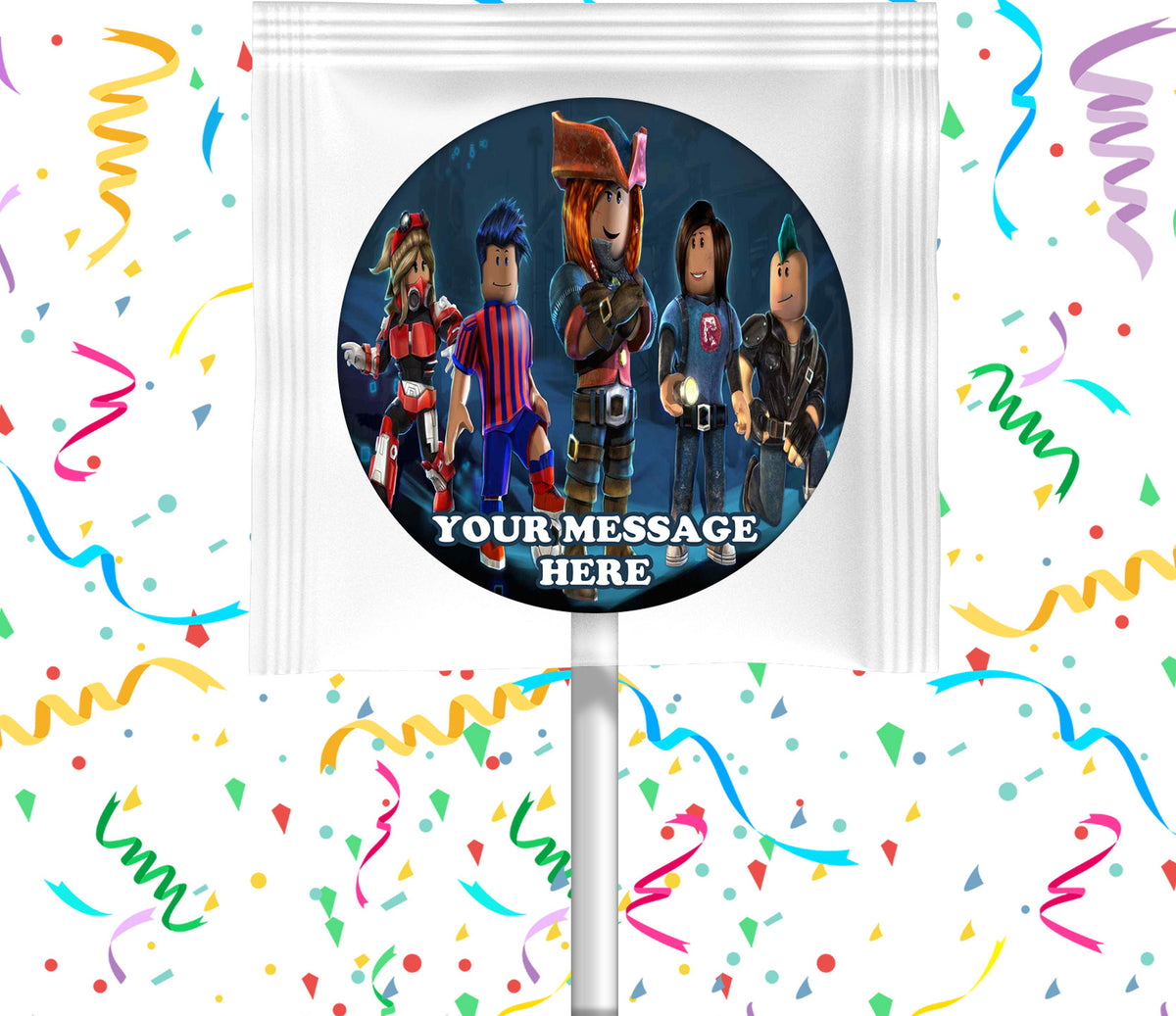 Roblox Lollipops Party Favors Personalized Suckers 12 Pcs