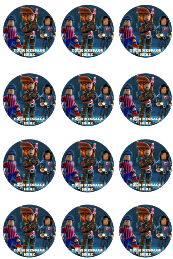 Roblox Edible Cupcake Toppers (12 Images) Cake Image Icing Sugar Sheet Edible Cake Images