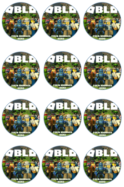 Roblox Edible Cupcake Toppers (12 Images) Cake Image Icing Sugar Sheet Edible Cake Images