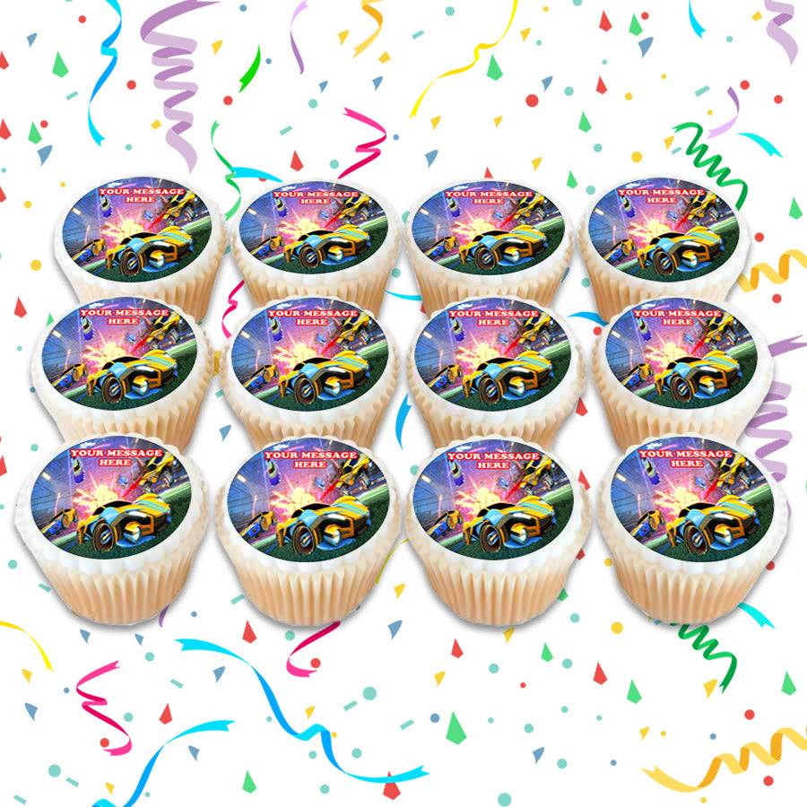 Rocket League Edible Cupcake Toppers (12 Images) Cake Image Icing Sugar Sheet Edible Cake Images