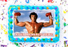Rocky Balboa Edible Image Cake Topper Personalized Birthday Sheet Decoration Custom Party Frosting Transfer Fondant