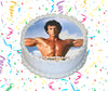 Rocky Balboa Edible Image Cake Topper Personalized Birthday Sheet Custom Frosting Round Circle