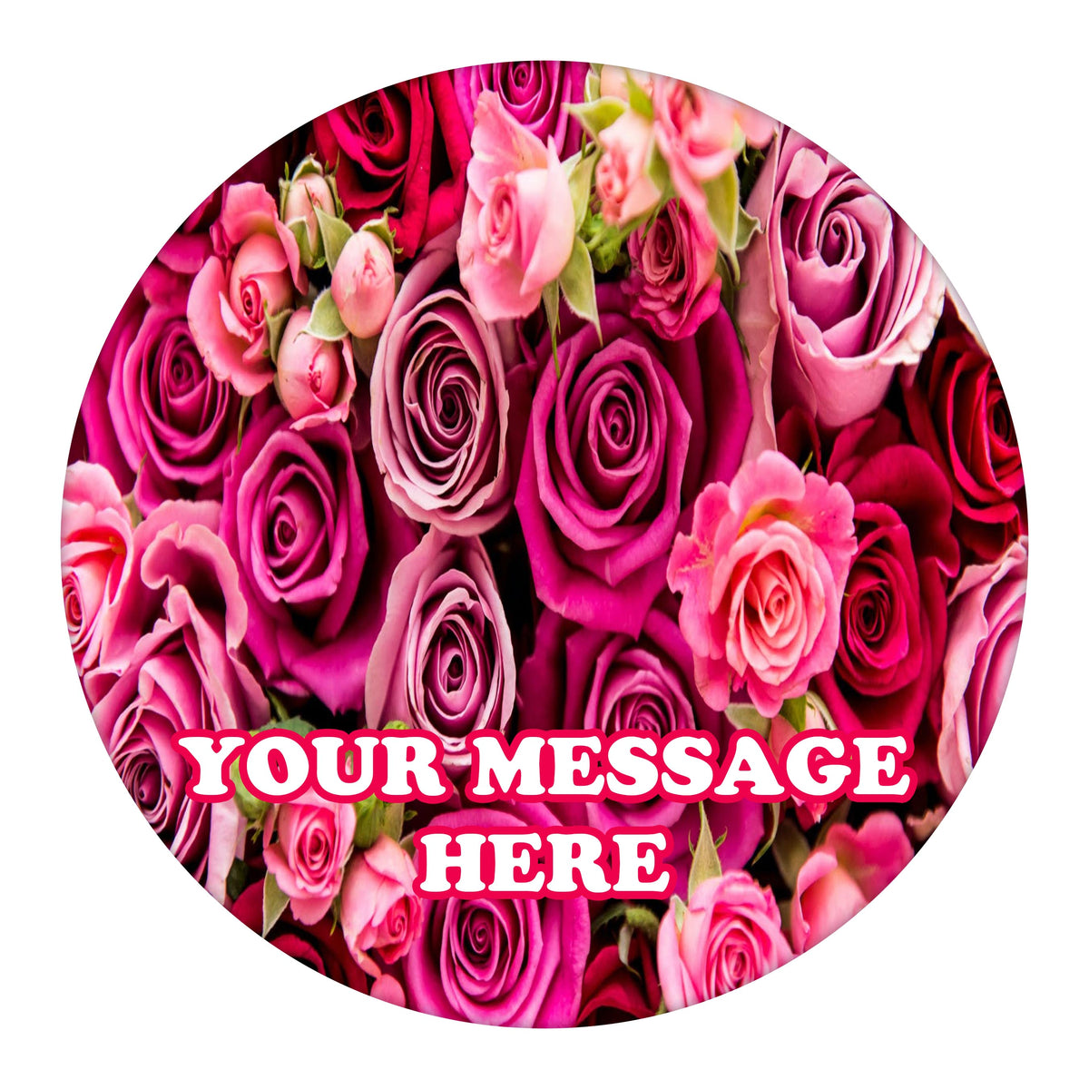 Valentine's Day Edible Image Cake Topper Personalized Frosting Icing Sheet Custom Round