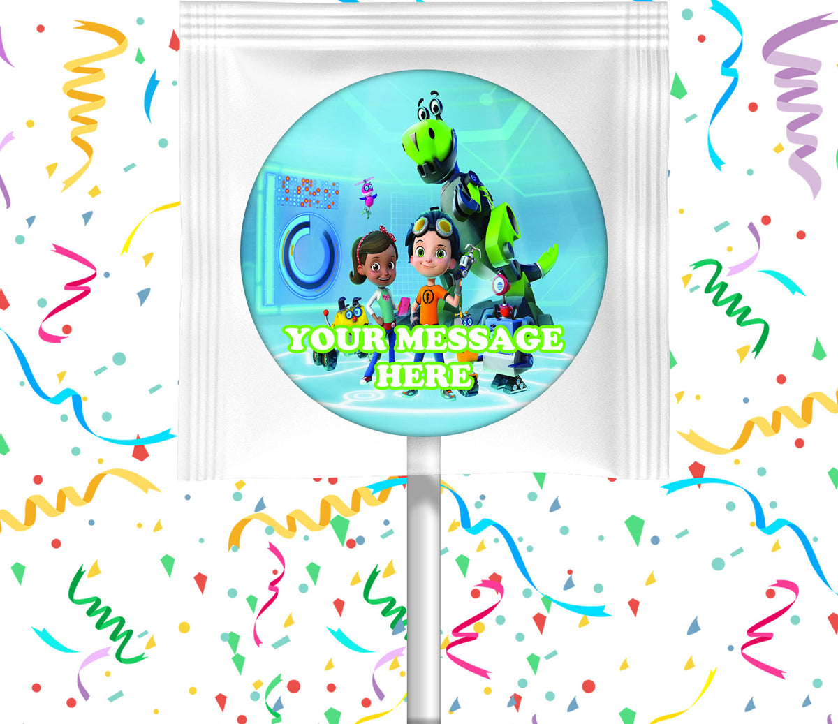 Rusty Rivets Lollipops Party Favors Personalized Suckers 12 Pcs