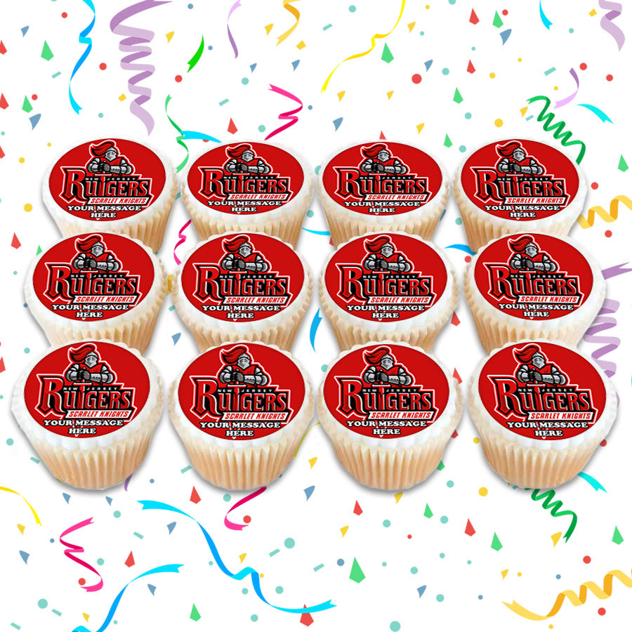 Rutgers Scarlet Knights Edible Cupcake Toppers (12 Images) Cake Image Icing Sugar Sheet Edible Cake Images